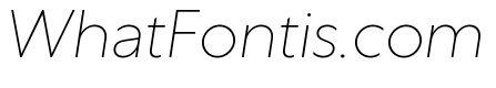 Centra No1 Thin Italic