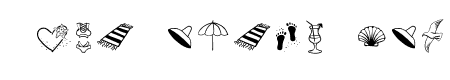 Beach Doodles Dingbat