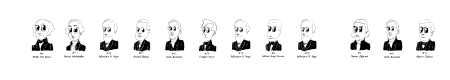 Cartoon US Presidents Dingbats