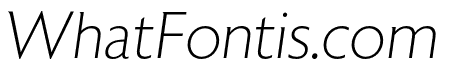 Astoria Extra Light Italic