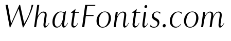 Astoria Classic Sans Light Italic