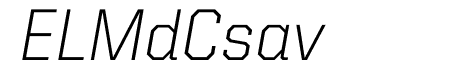 United Italic Regular Thin