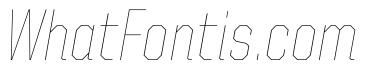 United Italic Semi Condensed Thin Light Italic
