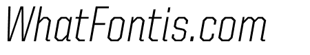 United Italic Semi Condensed Thin