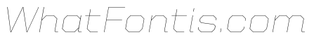United Italic Semi Extended Thin Light Italic