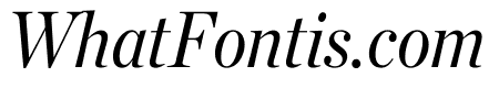 Chronicle Display Condensed Italic