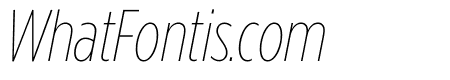 Gotham Condensed Thin Italic