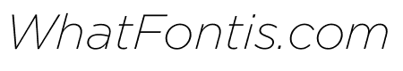 Gotham Extra Light Italic