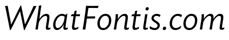 Ideal Sans Light Italic