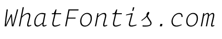 Operator Mono Extra Light Italic