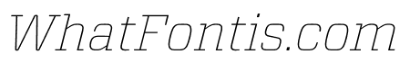 Vitesse Thin Italic