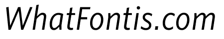 Whitney Narrow Office Italic