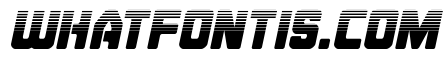 Cyborg Rooster Halftone Italic