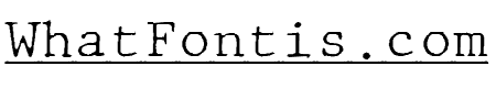 JMHTypewritermonoFineUnder-Regu