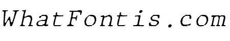JMHTypewritermonoFine-Italic