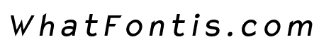 Charger Monospace Condensed Italic