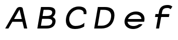 Charger Monospace Extended Italic