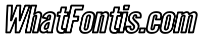 Warsaw Gothic Extended Outline Oblique