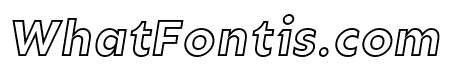 Rain Outline Italic