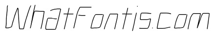 Electronic ExtraThin Italic