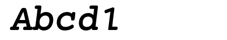 Mechanical Bold Oblique