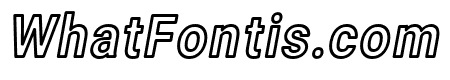 Asimov Narrow Outline Italic
