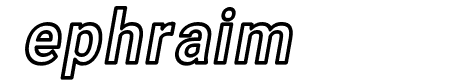 Asimov Narrow Outline Italic