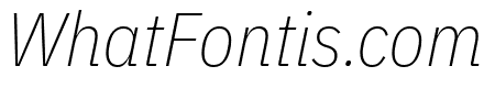 IBM Plex Sans Condensed ExtraLight Italic