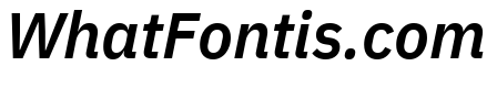 IBM Plex Sans SemiBold Italic