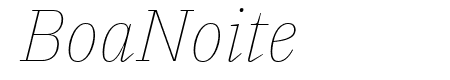 IBM Plex Serif Thin Italic