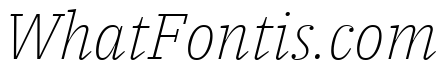 IBM Plex Serif ExtraLight Italic