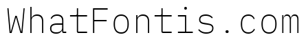 IBM Plex Mono ExtraLight