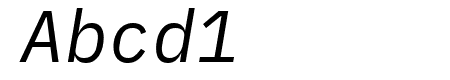 IBM Plex Mono Italic