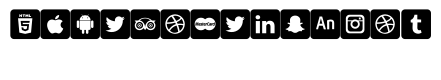 font social media