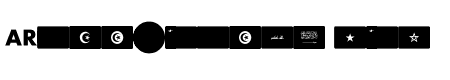 font arabic flags