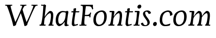 Servus Text Display Italic display