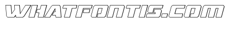 Drone Tracker Outline Italic
