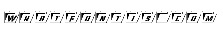 Eyes Only Outline Condensed Italic