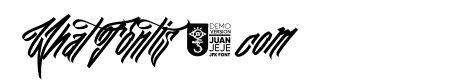 JFK Wall Hunter Demo Juan Jeje JFK Font