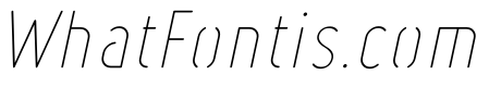 Ruler Stencil Thin Italic