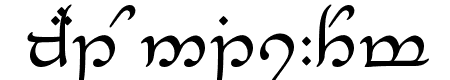 Tengwar_Eldanaro Medium