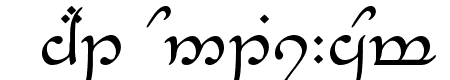 Tengwar-Elesil Normal