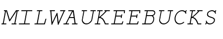 Monospace Oblique