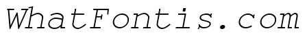 Monospace Oblique