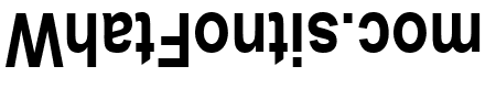 Upside Down Sans Serif Narrow Bold