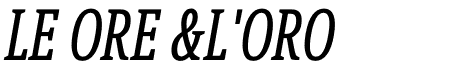 Berlingske Slab Extra condensed Italic