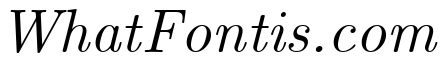 CMU Serif Italic