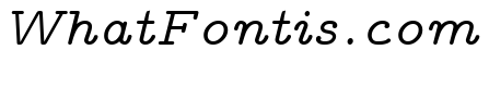 CMU Typewriter Text Variable Width Italic