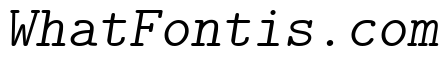 CMU Typewriter Text LightOblique