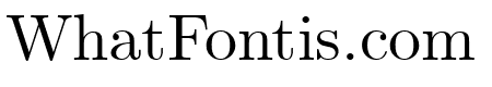 CMU Serif Roman